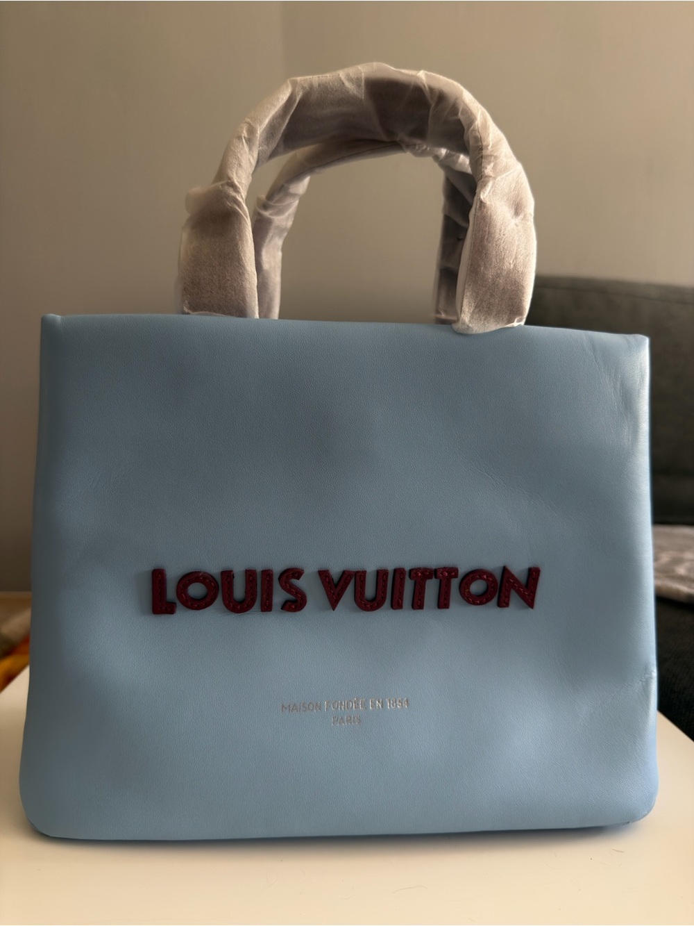 Louis Vuitton Mini Shopper Tote (Light Blue)